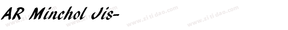 AR Minchol Jis字体转换